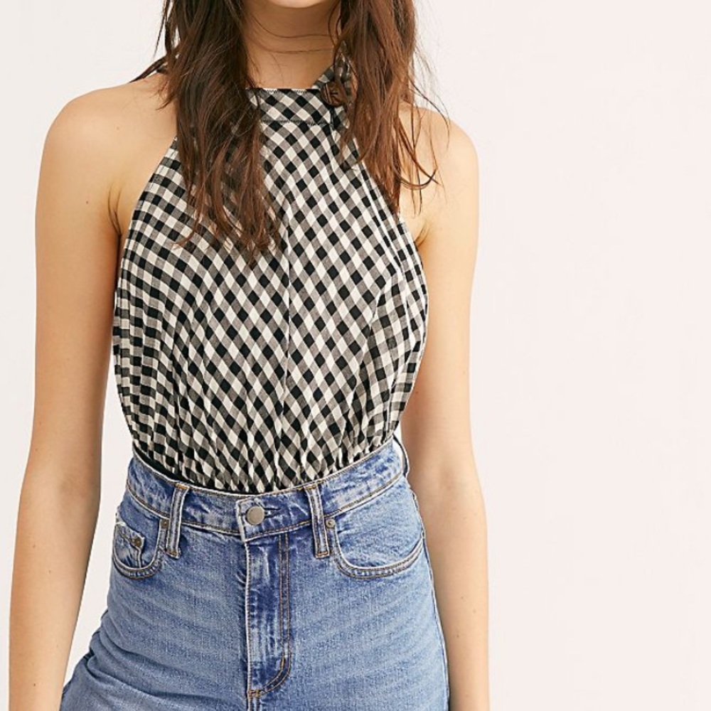 NWT Free People halter bodysuit medium